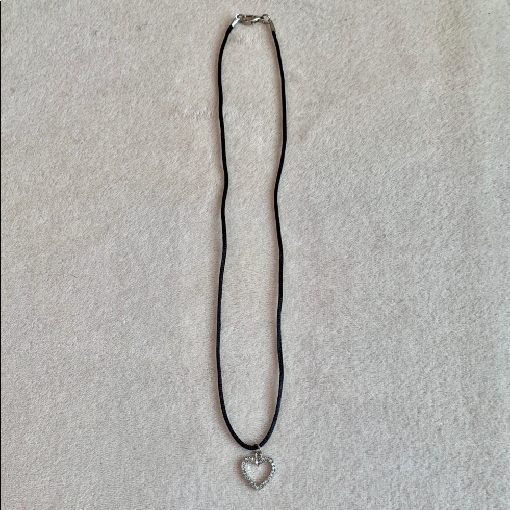 Rhinestone Heart Necklace